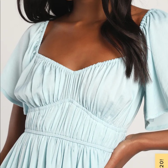 lulu’s light blue mini dress - Picture 5 of 6